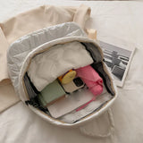 Women's Winter Nylon Backpack Student School Bag Big Capacity Handbag