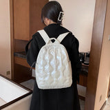 Women's Winter Nylon Backpack Student School Bag Big Capacity Handbag