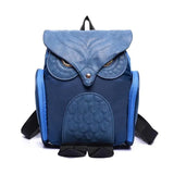 Women's Owl Backpack PU Leather School Bag for Teen Girls