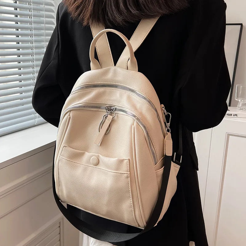 Women's Multifunction Backpack Shoulder Bag Mochila Schoolbag for Girls