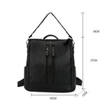 Women's PU Leather Backpack Shoulder Bag Satchel Travel Handbag