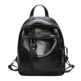 Women's PU Leather Backpack Travel Lady Shoulder Bag Multifunctional