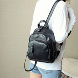 Women's PU Leather Backpack Travel Lady Shoulder Bag Multifunctional