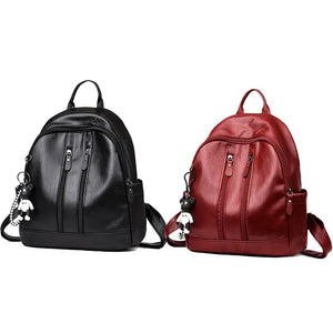 Women's Leather Backpack Travel Rucksack Shoulder Bag