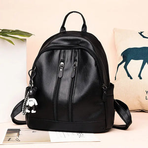 Women's Leather Backpack Travel Rucksack Shoulder Bag