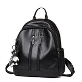 Women's Leather Backpack Travel Rucksack School Bag