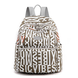 Nylon Women's Backpack for Teen Girls School Travel Handbags