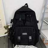 Women's Waterproof Nylon Rucksack for Teenager Student Schoolbag
