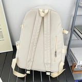 Women's Waterproof Nylon Rucksack for Teenager Student Schoolbag