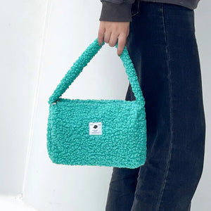 Plush Handbag Faux Fur Underarm Bag