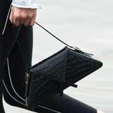 Women's Contrast Trapezoid Shoulder Bag