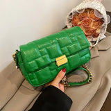 Quilted Shoulder Bag Purse Crossbody Green