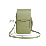 Women's Soft Leather Touch Screen Cell Phone Bag Wallet Clutch