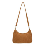 Women's Corduroy Shoulder Bag Solid Handbag Top-handle Tote Bag