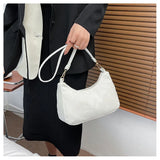 Women's Corduroy Shoulder Bag Solid Handbag Top-handle Tote Bag