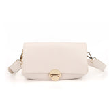 Beige Pu Leather Shoulder Bag for Women Crossbody Purses Handbags