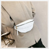Women's Mini PU Leather Waist Bag Shoulder Handbag