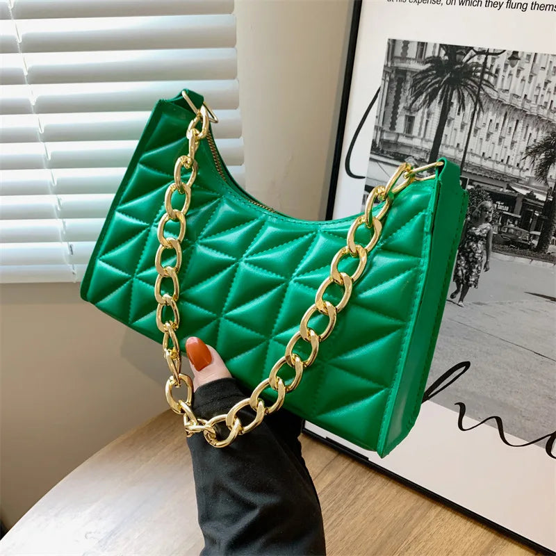 Women's Diamond Pattern Shoulder Bag All-match Tote Bag