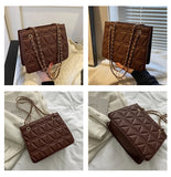 Leather Chain Shoulder Bag for Women Messenger Female Bag