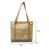 Canvas Patchwork Shoulder Bag Large Capacity Tote Handbags
