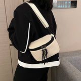 Women's Nylon Band Fanny Pack Shoulder Crossbody Chest Bag