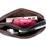 Leather Crossbody Shoulder Bag Solid Color Small Handbag
