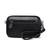 Leather Crossbody Shoulder Bag Solid Color Small Handbag