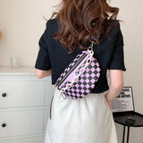 Women's Belt Bag Shoulder Bag Female Chains Crossbody Bag PU Leather