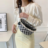 Women's Belt Bag Shoulder Bag Female Chains Crossbody Bag PU Leather