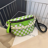 Women's Belt Bag Shoulder Bag Female Chains Crossbody Bag PU Leather
