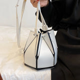 Women's Bucket Shoulder Bag Drawstring Handbag Crossbody Bags