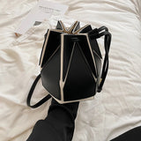 Women's Bucket Shoulder Bag Drawstring Handbag Crossbody Bags