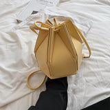 Women's Bucket Shoulder Bag Drawstring Handbag Crossbody Bags