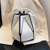 Women's Bucket Shoulder Bag Drawstring Handbag Crossbody Bags