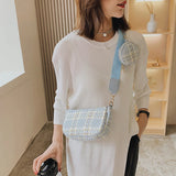 Women Canvas Shoulder Bags 2Pcs Set Crossbody Composite Bag Shopper