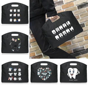 Women's Computer Business Briefcase Bag Teeth Pattern Clutch Bag