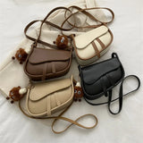 Women's Crossbody Bag Retro Saddle Bag Autumn Shoulder HandBag