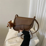 Women's Crossbody Bag Retro Saddle Bag Autumn Shoulder HandBag