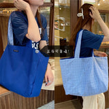Women's Plaid Shoulder Bag Large Capacity Handbag