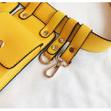Women's Leather Waist Bag Fanny Pack Streetwear Chest Pack