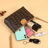Women's PU Leather Letter Messenger Crossbody Bag