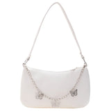 Women's Butterfly Chain Shoulder Bag Purses Casual PU Leather Hobo Bags