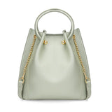 Women's Large Capacity PU Leather Bucket Crossbody Bag