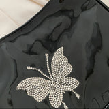 Vintage Crossbody Bag with Chain PU Leather Girl Messenger