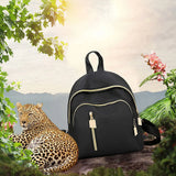 Women's Leather Backpack Teenage Girls School Bag Lady Mochila