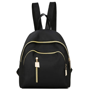 Women's Leather Backpack Teenage Girls School Bag Lady Mochila