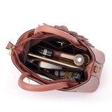 Women's Leather Handbags Flowers Tote Bag Shoulder Bags for Women