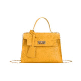 Lingge Embroidery Camera Shoulder Bag Crossbody Chain Bags