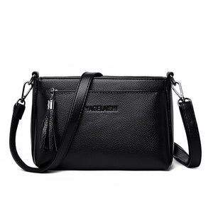 Women's Messenger Bags Crossbody Tassel Small Bags Female Leather Handbags