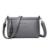 Women's Messenger Bags Crossbody Tassel Small Bags Female Leather Handbags